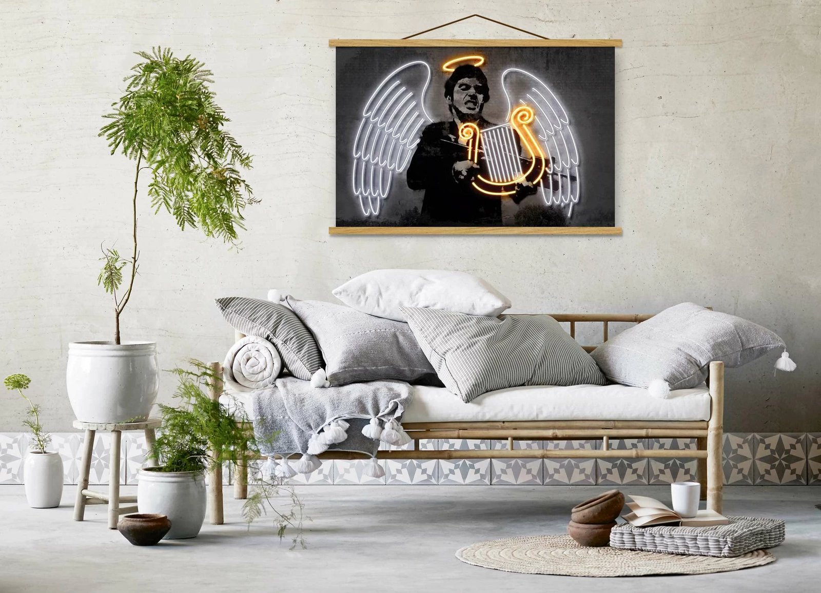 Pikturë dekorative me kornizë, shumëngjyrëshe, Wallity MRG61, 50x70cm