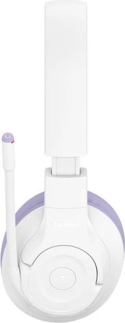 Kufje Belkin SOUNDFORM INSPIRE, wireless & me kabllo, 35 orë, mikrofon, për fëmijë, lavender/bardhë