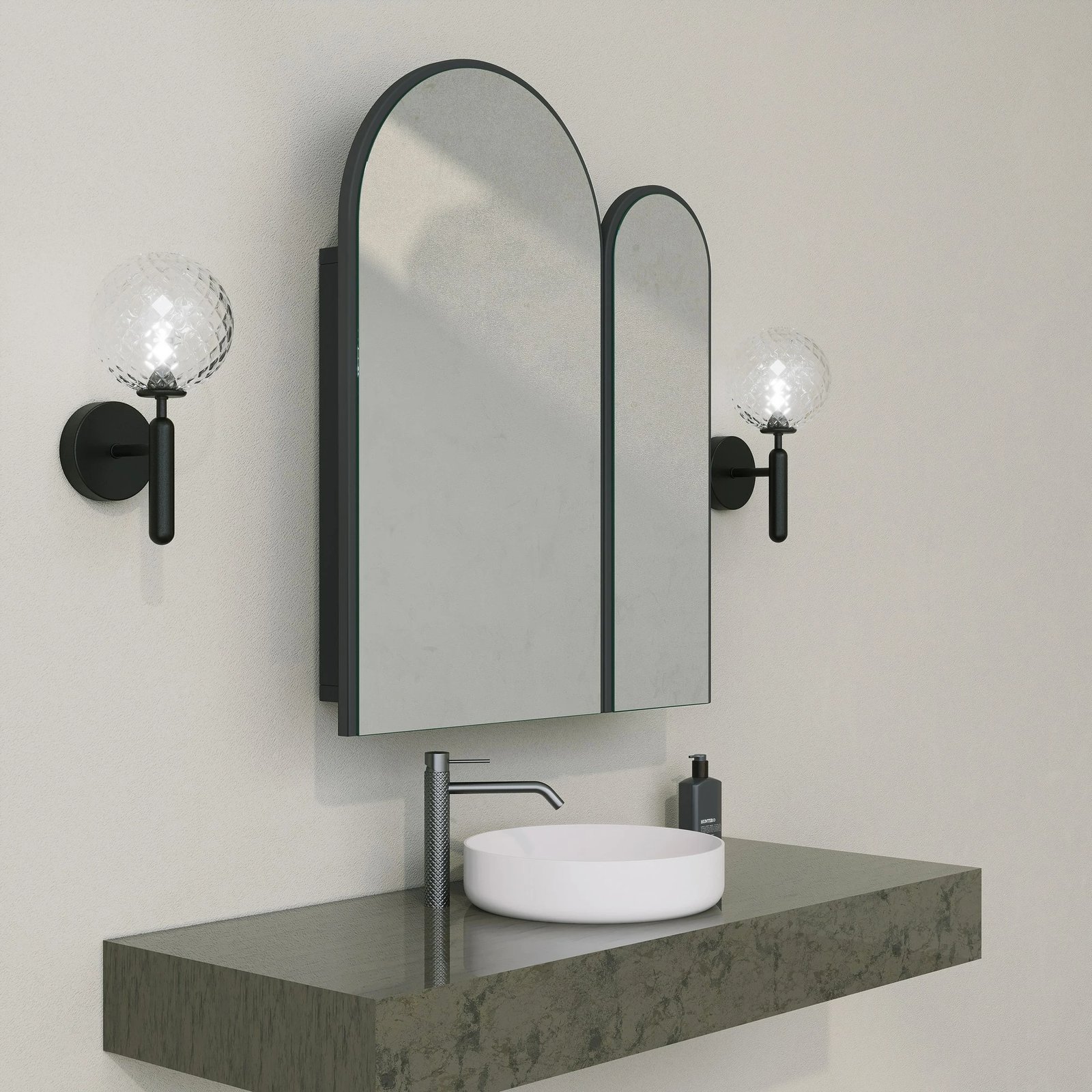Dollap banjoje Hanah Home, Classe, ngjyrë e zezë