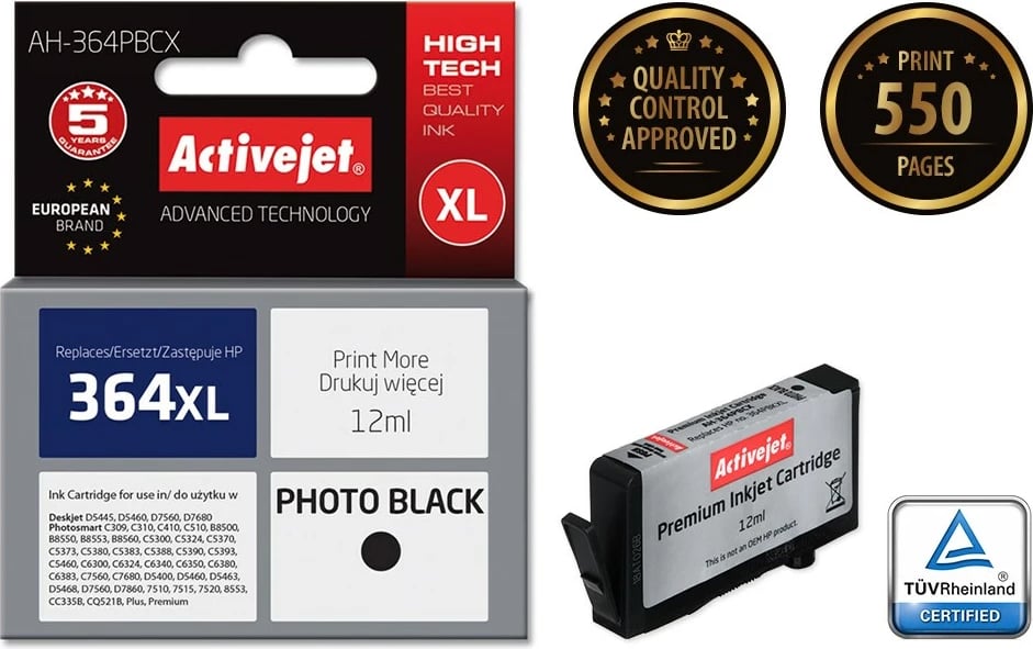 Ngjyrë zëvëndësuese Activejet AH-364PBCX për printer HP