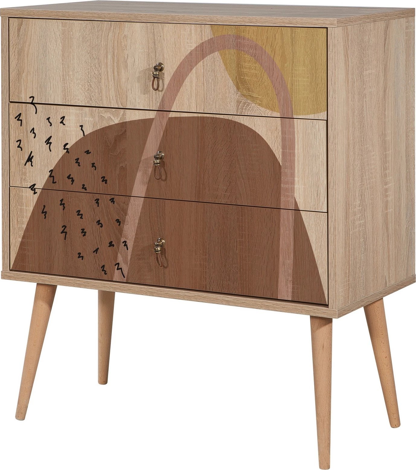 Komodë Hanah Home, City Trio Form, shumëngjyrëshe