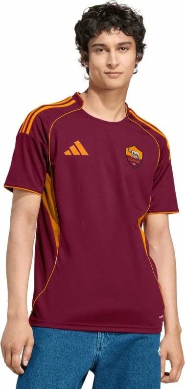 Fanellë futbolli për meshkuj adidas AS Roma, e kuqe e errët