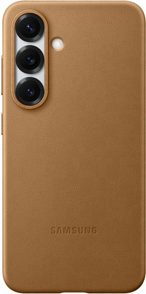 Mbështjellës Samsung KindSuit Case EF-VS931PFEGWW për Galaxy S25, eko-lëkurë, ari