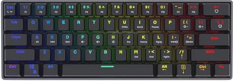 Tastierë Savio Blackout, me ndriçim RGB dhe kyçe Outemu Brown