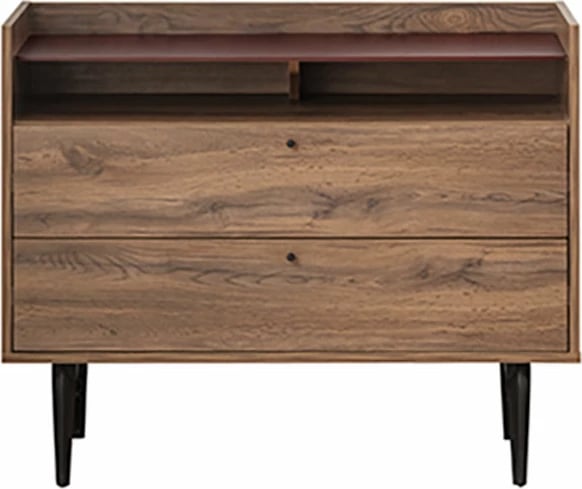 Komodë MARSALA me 2 sirtarë, ngjyrë arre, 105x45x85 cm