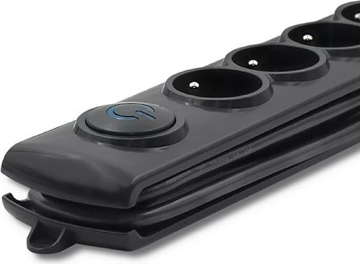 Prizë mbrojtëse Qoltec 50114 me 8 dalje, 3m, e zezë Prizë mbrojtëse Qoltec 50114 me 8 dalje, 3m, e zezë