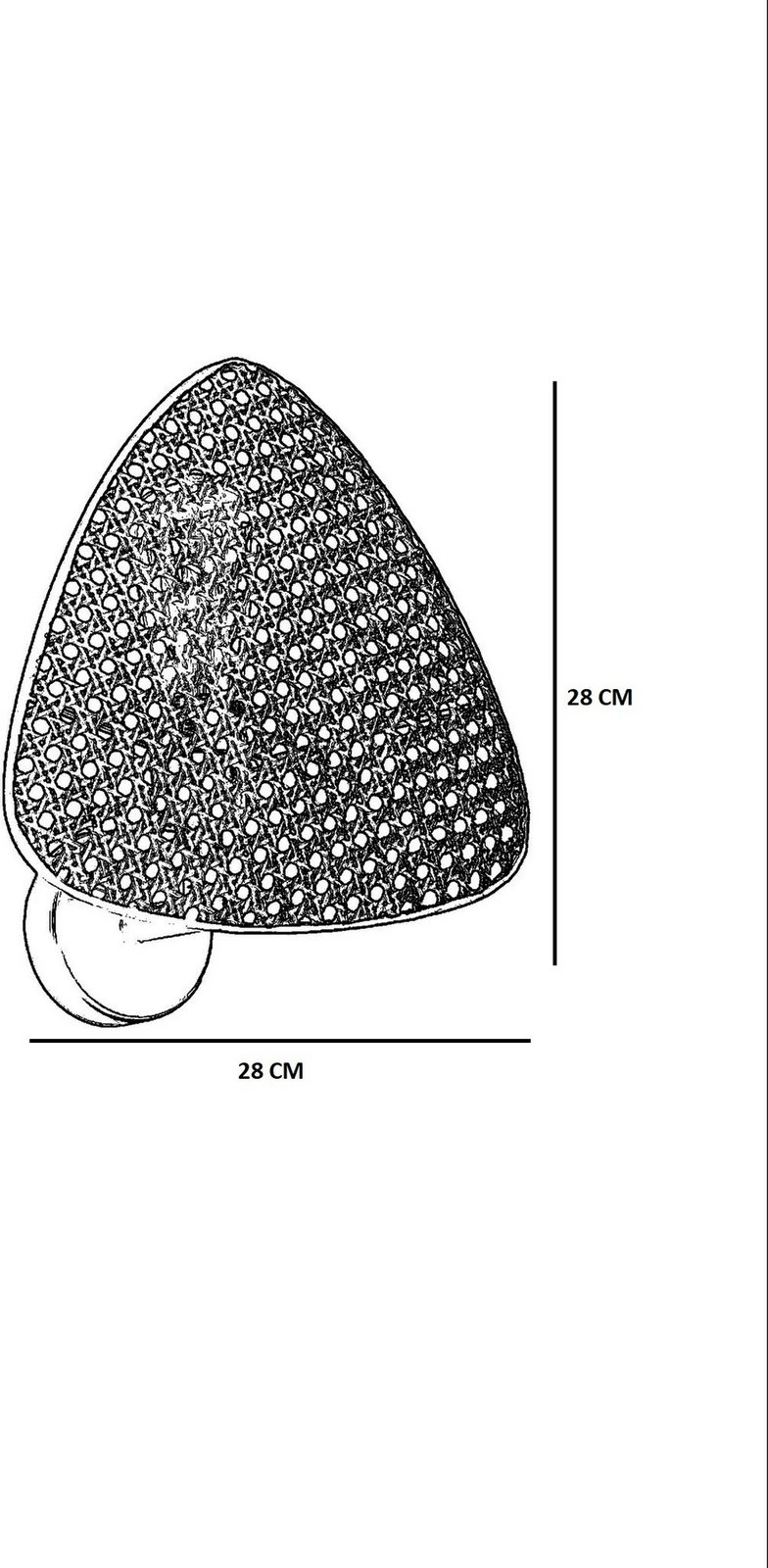 Llambë muri Opviq Hera - 8767-2P, e zezë dhe bezhë