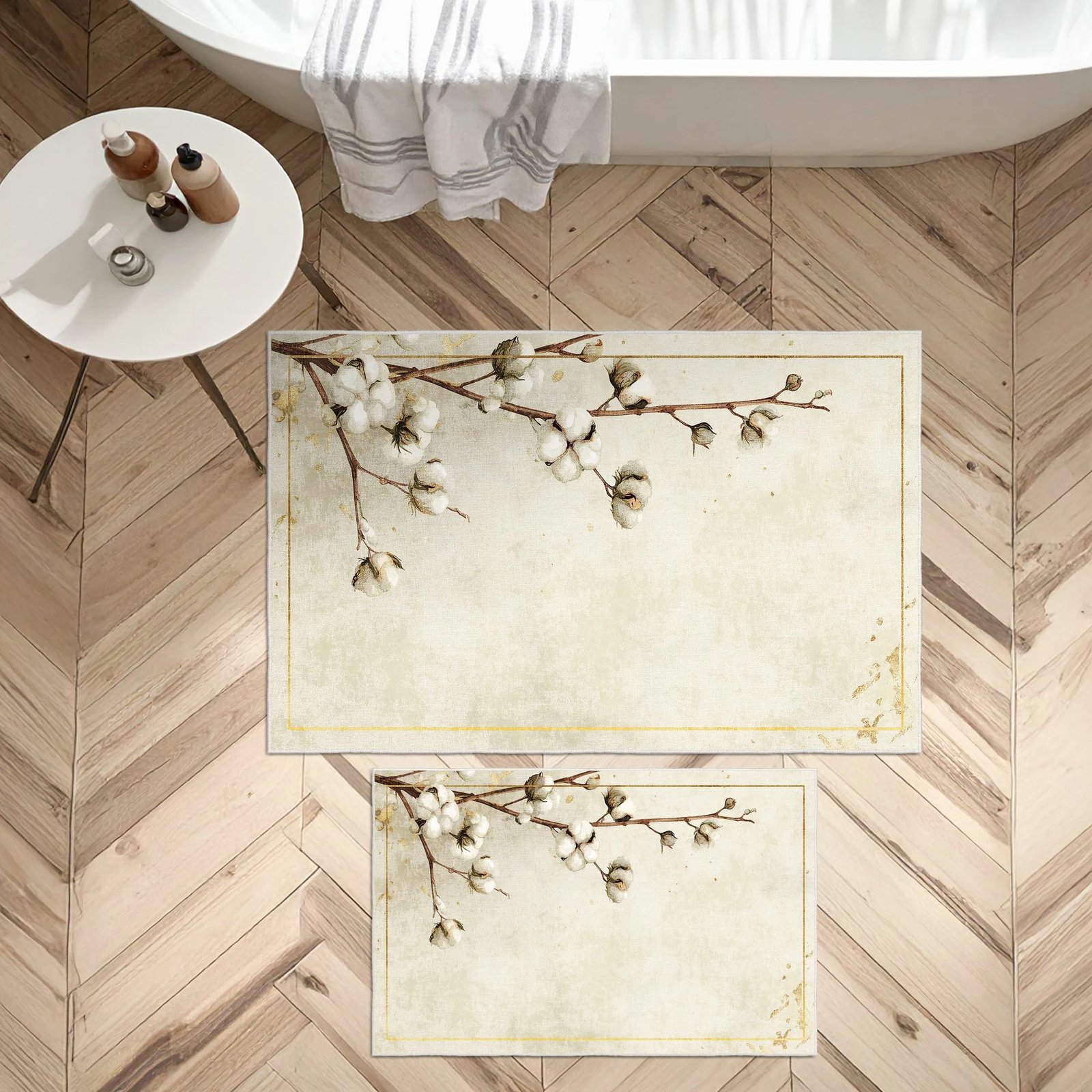 Set tapetash për banjo (2 copë), Mijolnir, Asr01, bezhë