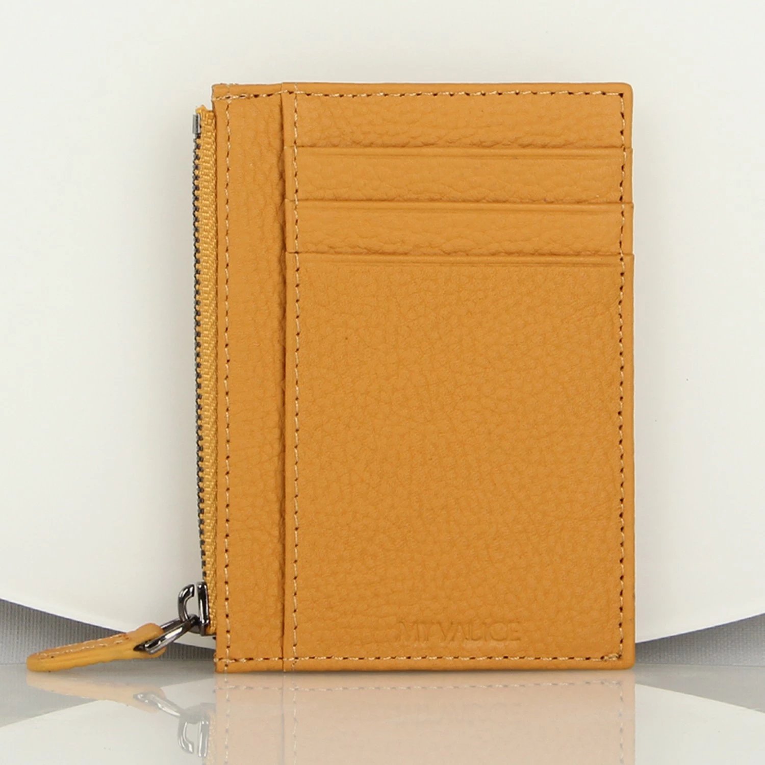 Portofol lëkure, ngjyrë e verdhë, Zoozie Bags, 1043