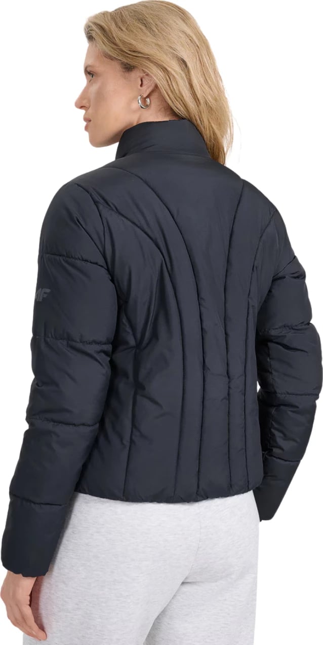 Jakne dimri për femra 4F, e zezë