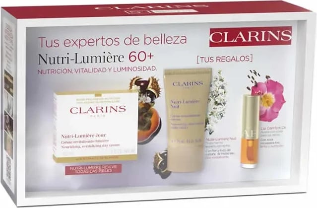 Set për kujdes të fytyrës Clarins Nutri-Lumière Revive unisex 3 copë 50ml