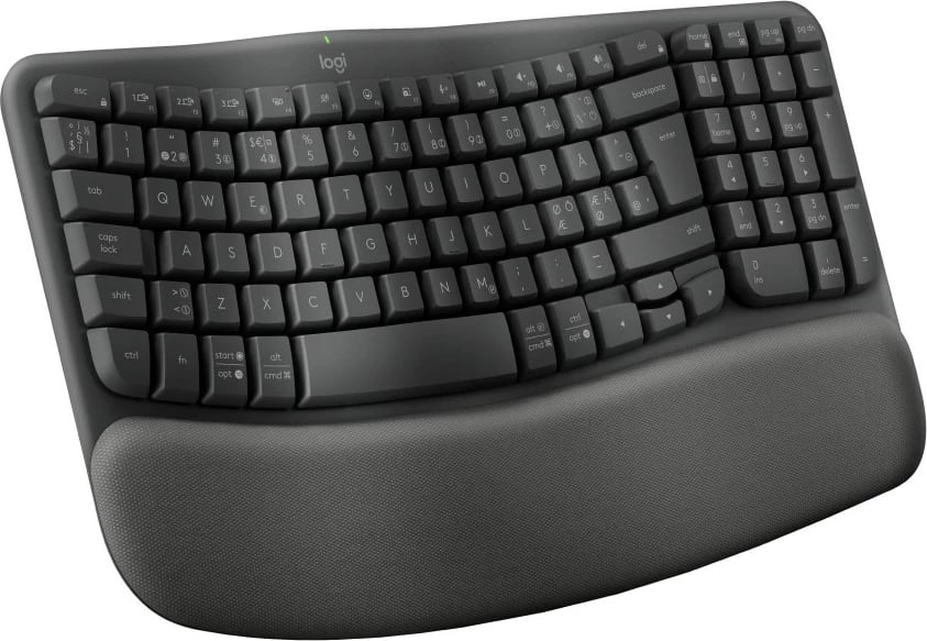 Tastierë Logitech Wave Keys, Full-size, Wireless, RF Wireless + Bluetooth, Membranë, QWERTY, Grafit Tastierë Logitech Wave Keys, Full-size, Wireless, RF Wireless + Bluetooth, Membranë, QWERTY, Grafit