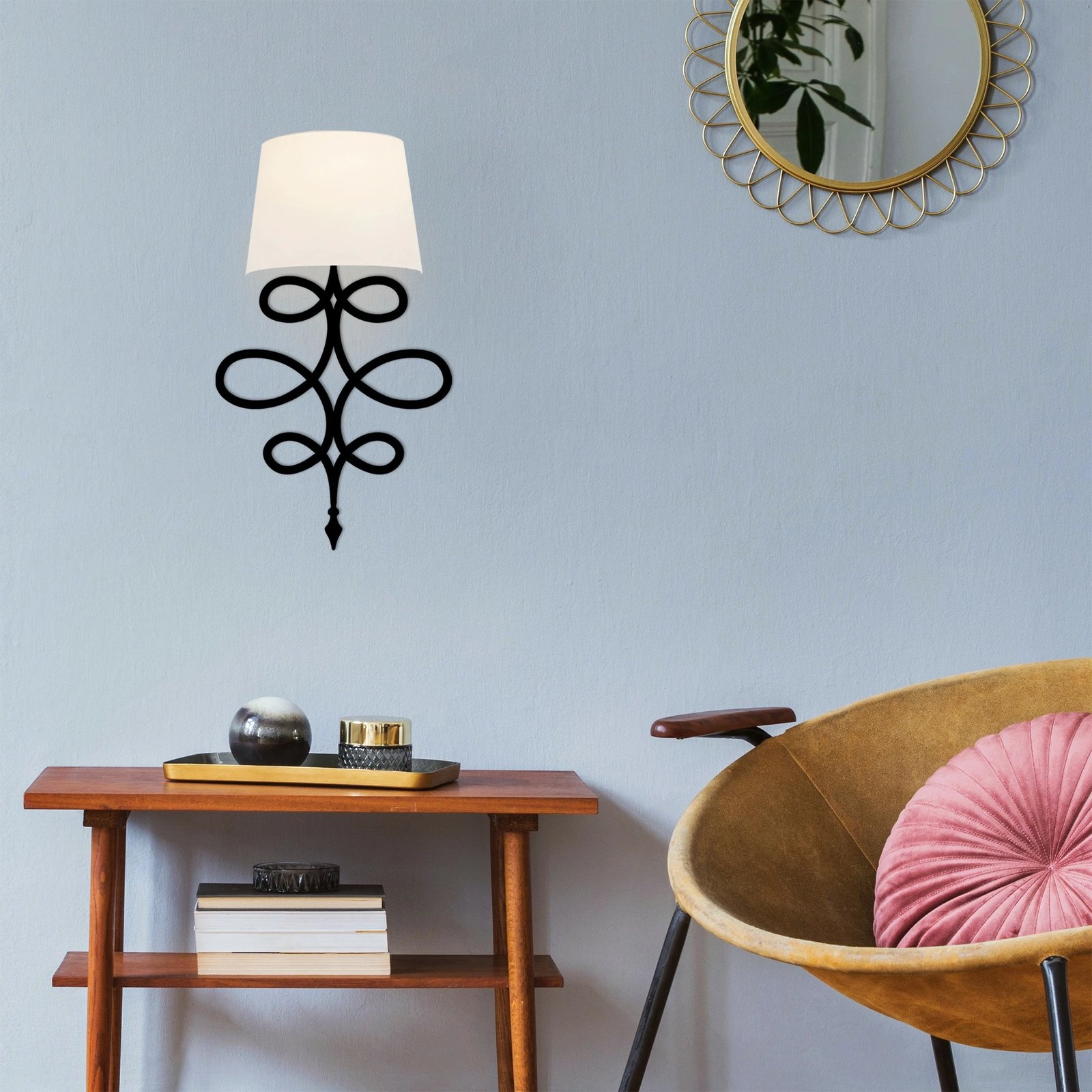 Llambë muri Opviq, Asaf - 6990, e bardhë dhe e zezë