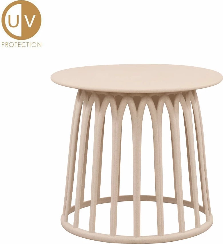 Tavolinë anësore Basket, terrazzo, 49.5x49.5x44 cm