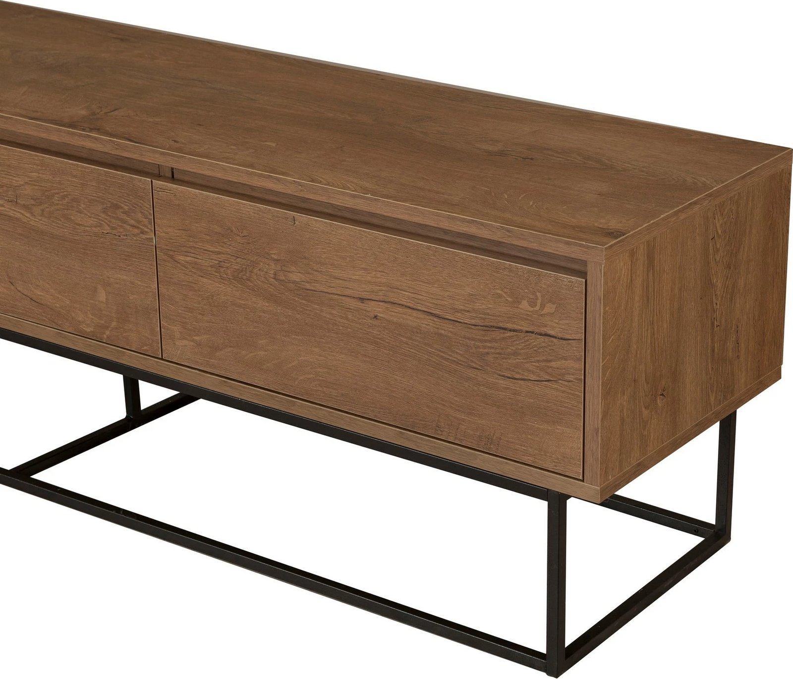 Set mobiljesh për dhomë dite, Skye Decor, Laxus Takım 25, ngjyrë arre dhe e zezë