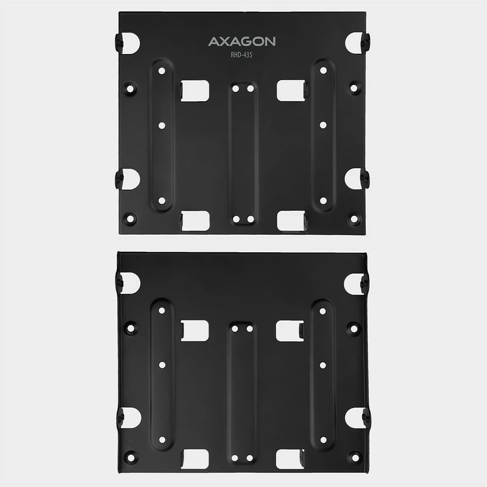Kasë AXAGON RHD-435 për montim 4x 2.5" ose 2x 2.5" + 1x 3.5" HDD/SSD, për hapësirë 5.25", e zezë