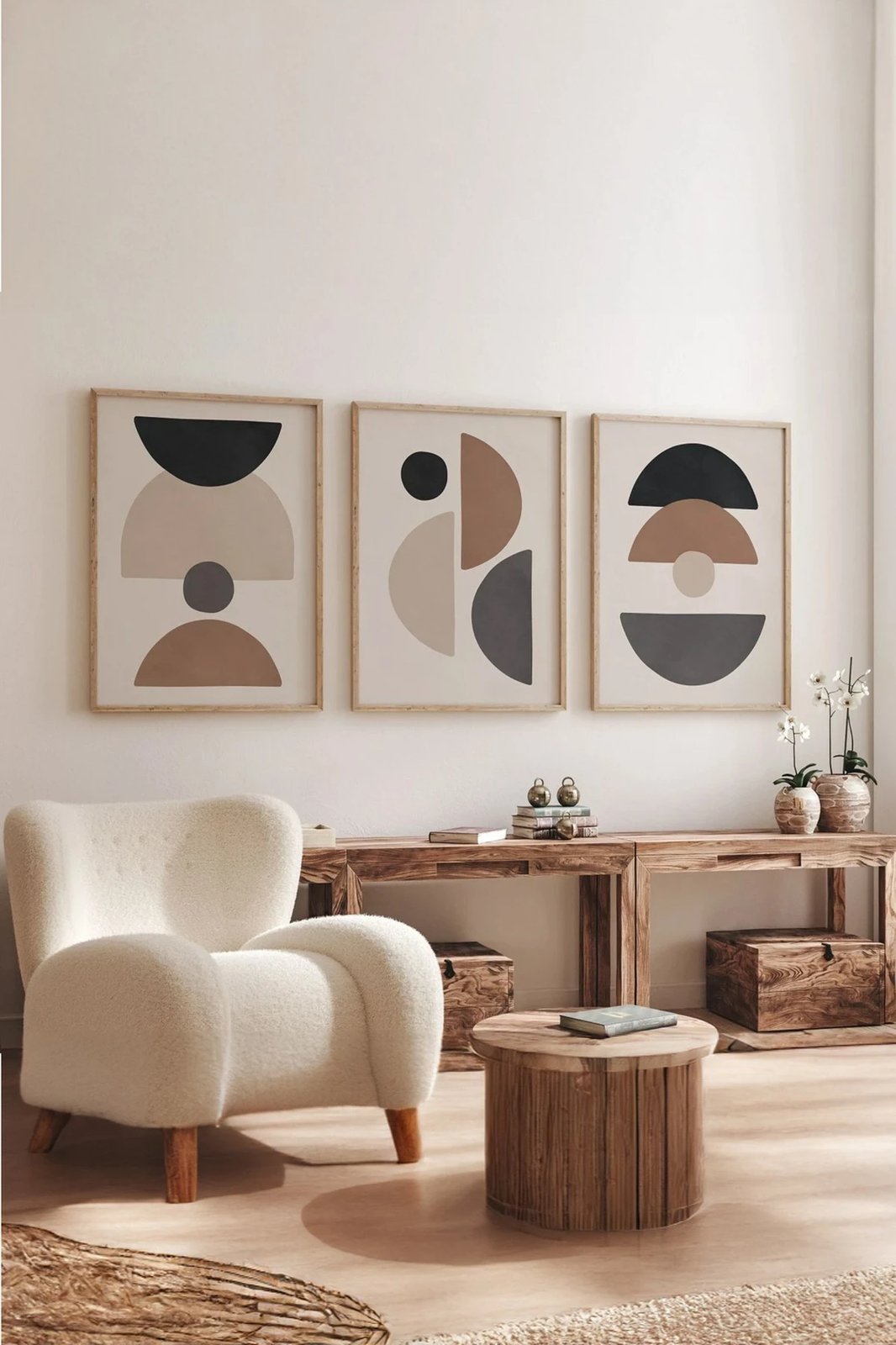 Pikturë dekorative me kornizë (3 copë), Wallity, 3Dartsohoset88