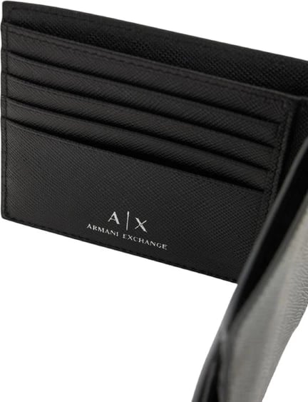 Portofol për meshkuj Armani Exchange, i zi