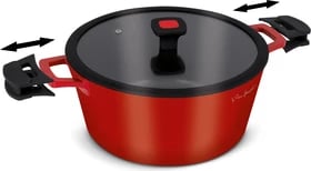 Tenxhere me kapak Lamart LT1172, 6 l, e kuqe/ e zezë