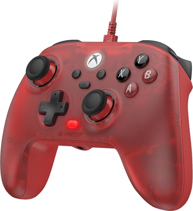 Kontrollues lojërash GameSir T7, me kabllo, për Xbox/PC, i kuq