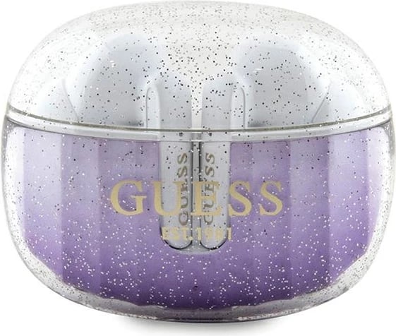 Kufje TWS Guess Glitter Gradient me docking station, Bluetooth 5.3, vjollcë