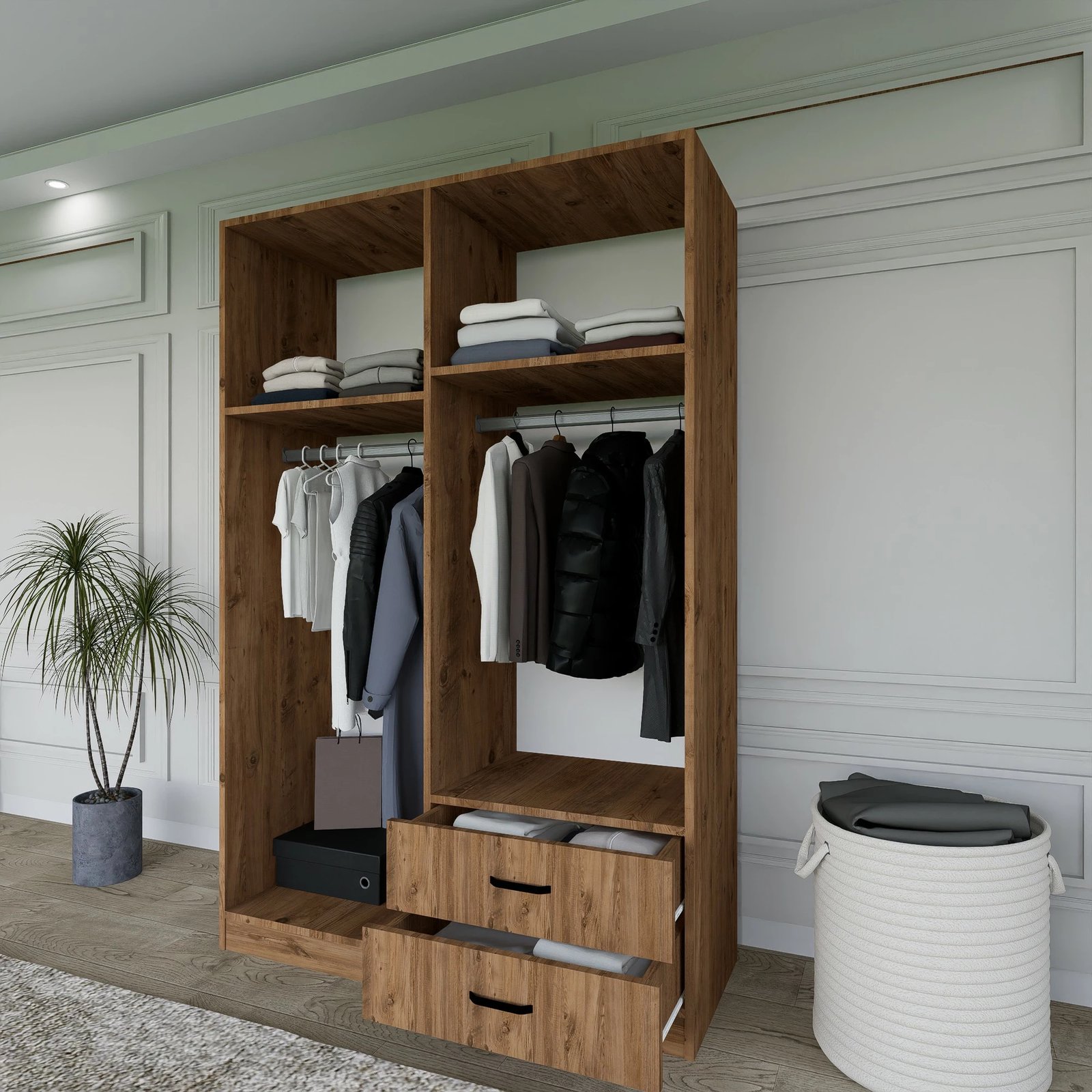 Dollap Skye Decor, Yaman 1600-028, ngjyrë pishë Atlantike