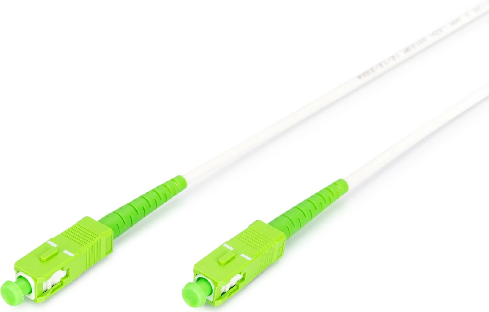 Kabllo optik Digitus LWL Patchkabel SCA-SCA 10m singlemode, gjelbër/bardhë