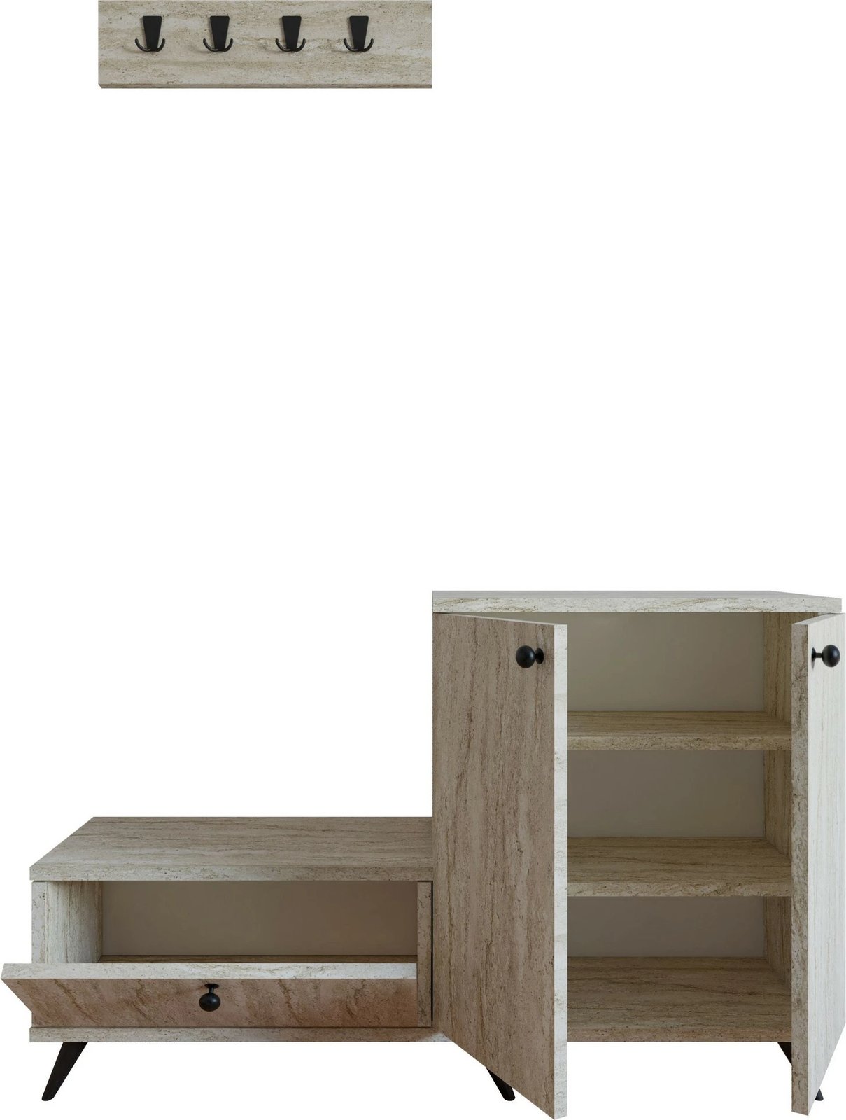 Stendë korridori Skye Decor, ngjyrë travertine