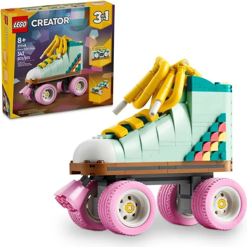 Set ndërtimi LEGO Creator 31148, 3-në-1, 342 pjesë, Retro Style Scooter, shumëngjyrësh