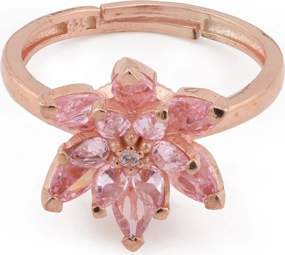 Unazë argjendi, ngjyrë rozë e artë, Jumeon, 10384PEMBE