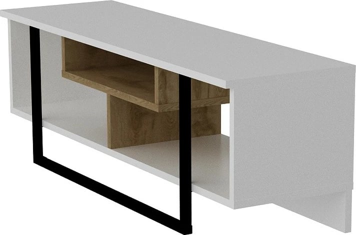 Komodë TV Hanah Home, Asal (120), e bardhë, ud, e zezë Komodë TV Hanah Home, Asal (120), e bardhë, ud, e zezë