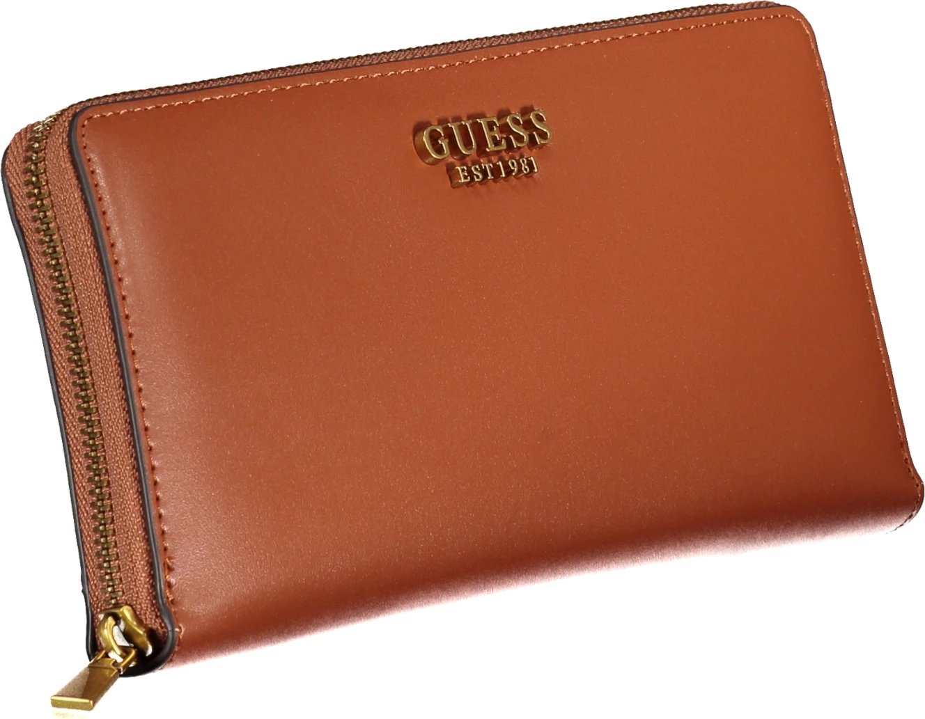 Portofol GUESS JEANS LAUREL SLG WALLET femra, kafe