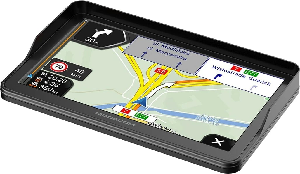 GPS navigacion për vetura MODECOM FreeWAY CX 7.3 me iGO Navigation Truck, 16 GB, E zezë