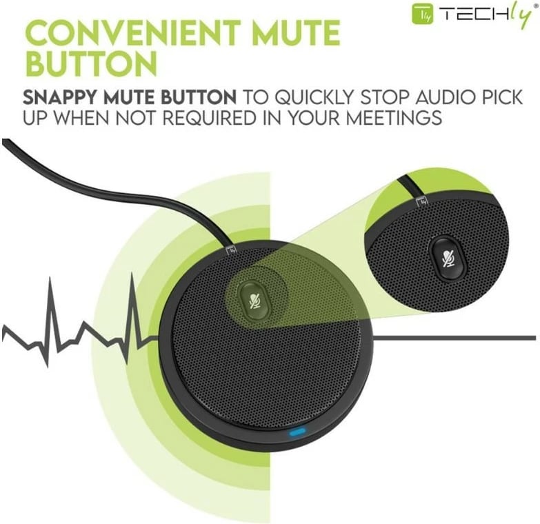 Mikrofon konferencash Techly ICC SH-22, omnidireksional, USB 2.0, i zi Mikrofon konferencash Techly ICC SH-22, omnidireksional, USB 2.0, i zi