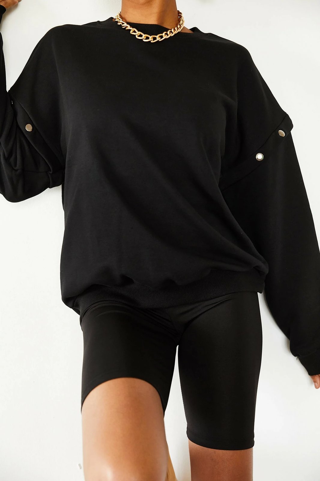 Bluze e zezë për gra, Jumeon X5024