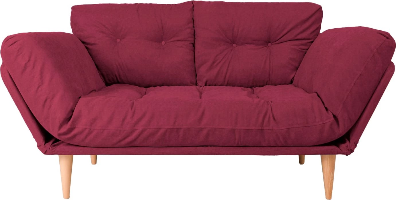 Divan-krevat treshe, ngjyrë e kuqe e errët, Nina Daybed, Atelier del Sofa, GR105
