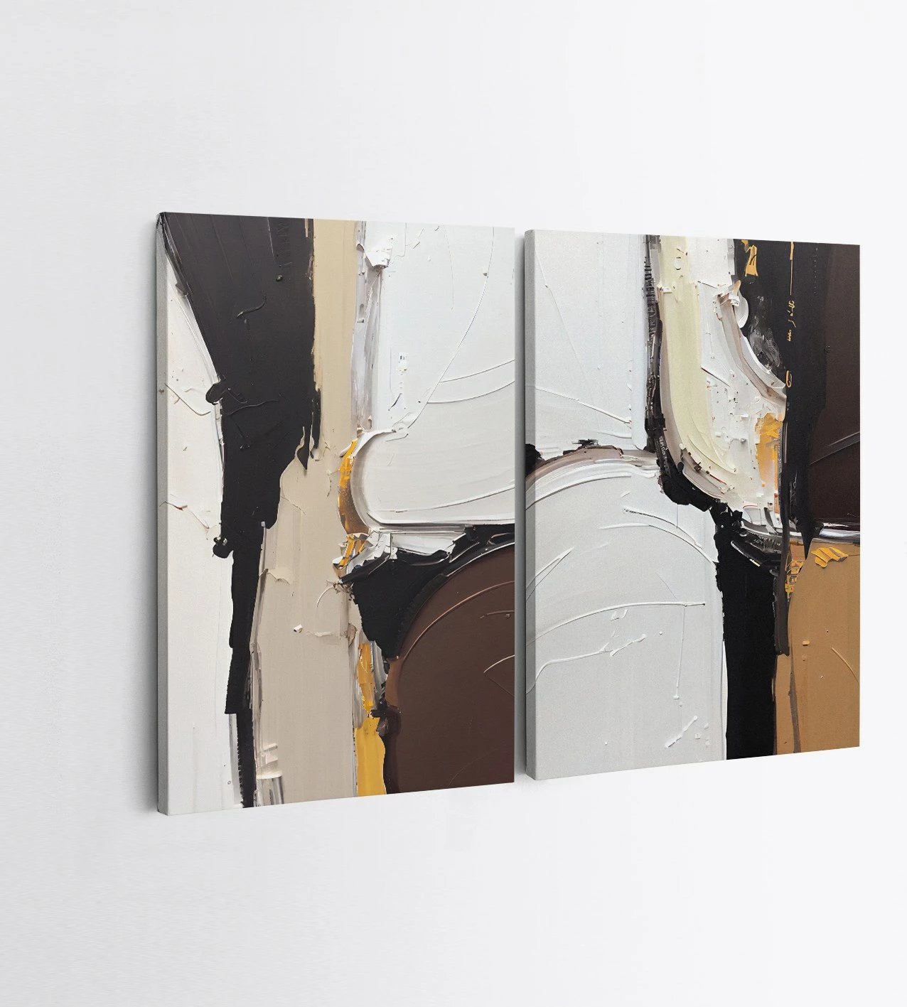 Pikturë dekorative në kanavacë, 2 copë, shumëngjyrëshe, Wallity, 50x70cm