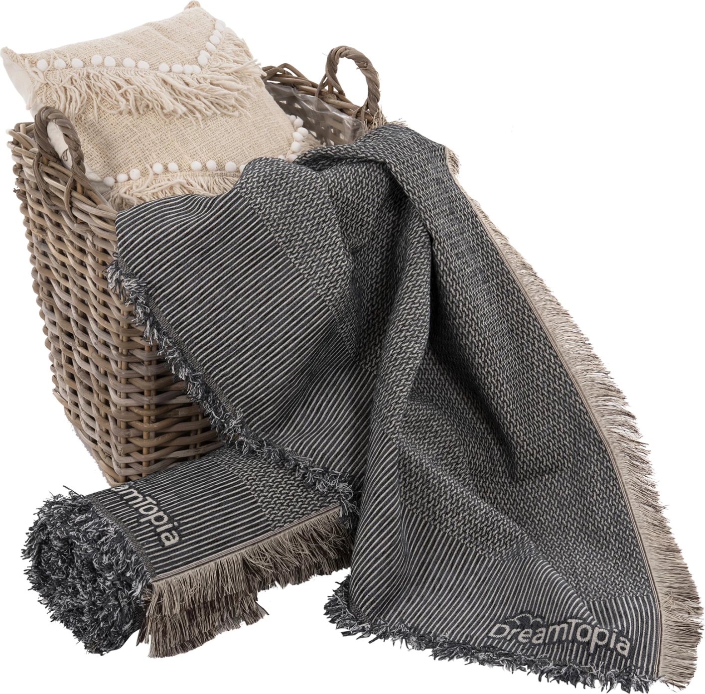 Mbulesë divani me thekë DREAMTOPIA FH12165.03 ngjyrë blu 295x170cm