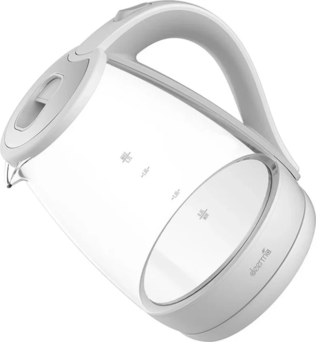 Ibrik elektrik Deerma SH30W, 1.7L, 2200W, xham borosilikat, LED blu