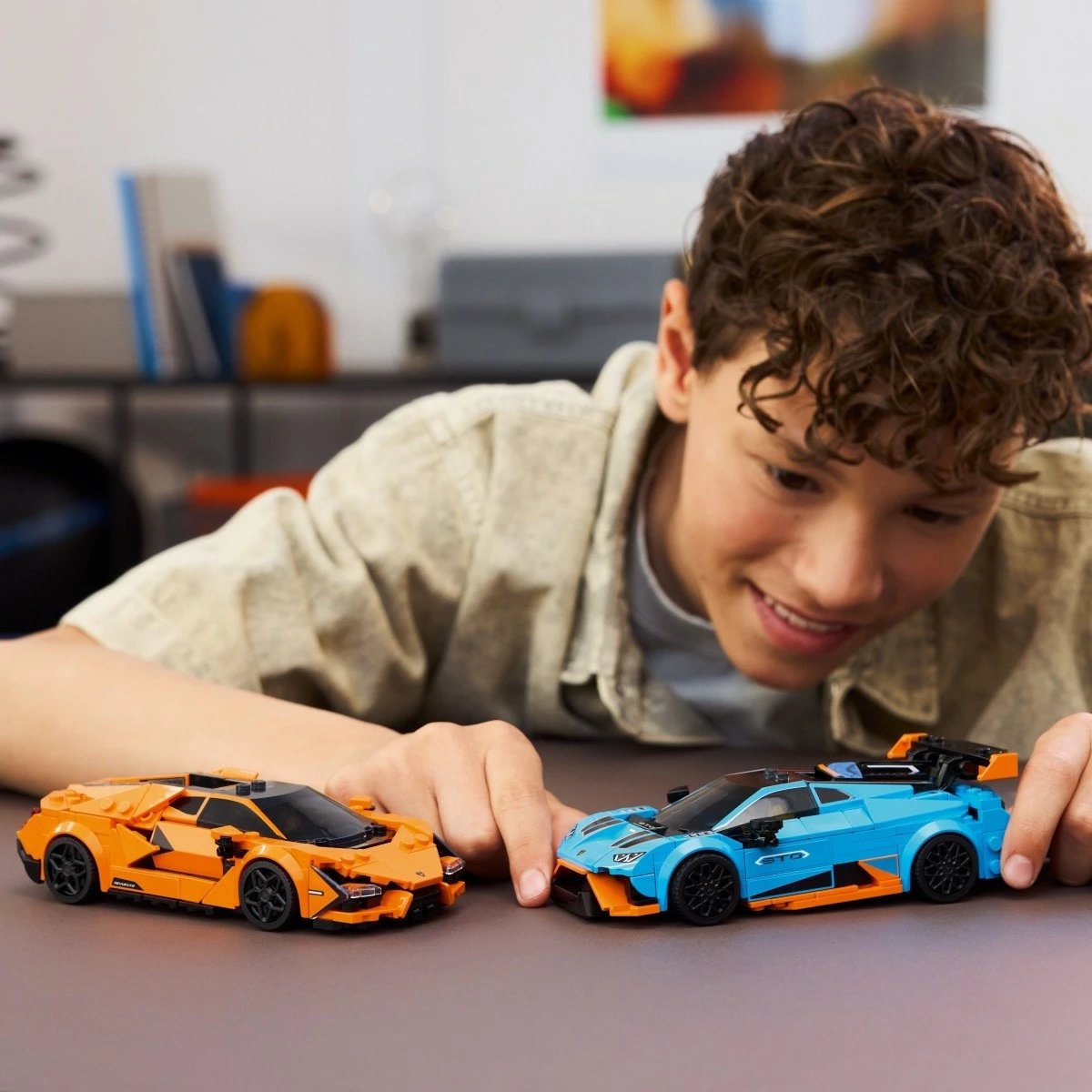 Set ndërtimi LEGO Speed Champions 77238, Lamborghini Revuelto & Huracán STO, 607 pjesë