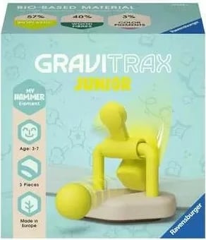 Lodër Ravensburger GraviTrax Junior Element Hammer, 3 pjesë, e verdhë