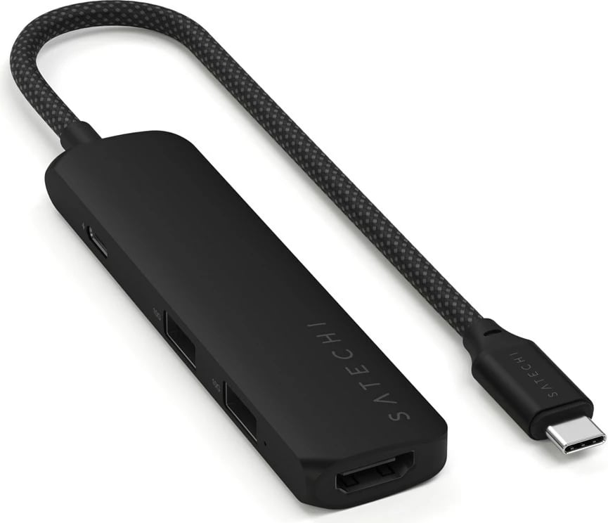 Adapter multiport USB-C Satechi 4-in-1 Slim, 4K, i zi