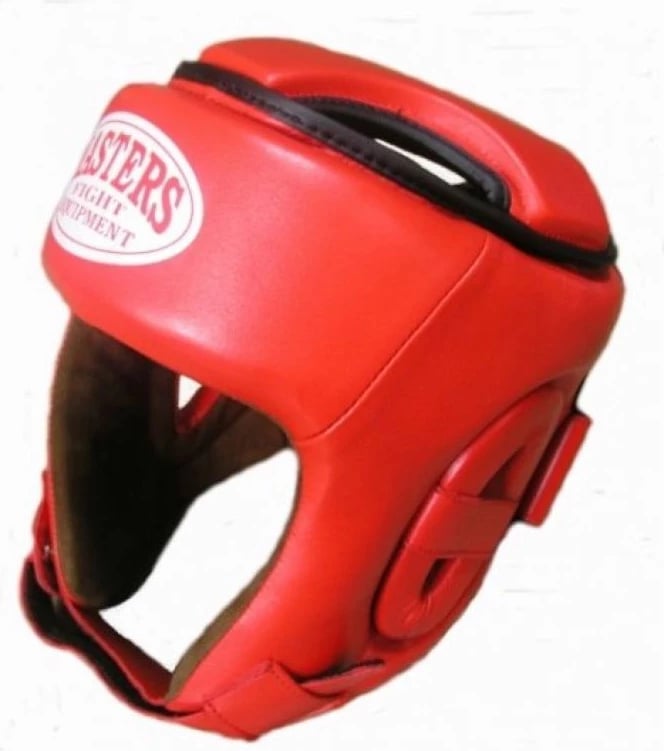 Helmetë për boks Sport Masters, e kuqe