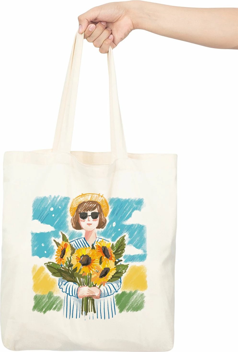 Çantë tote Zoozie Bags, model 9, shumëngjyrëshe