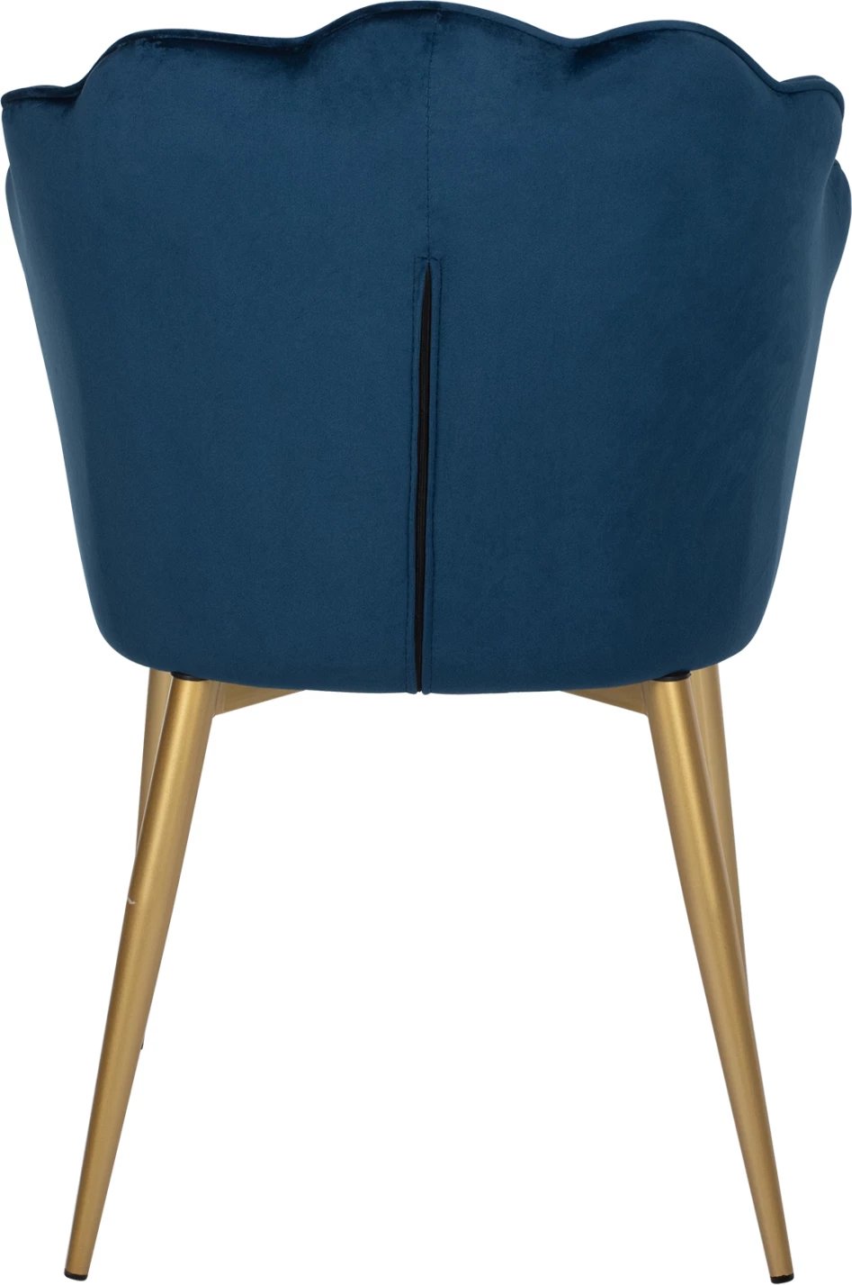 Karrige AVIE FH8737.08 metalike me kadife blu dhe këmbë të arta 48x48x85H cm., set prej 2 copash