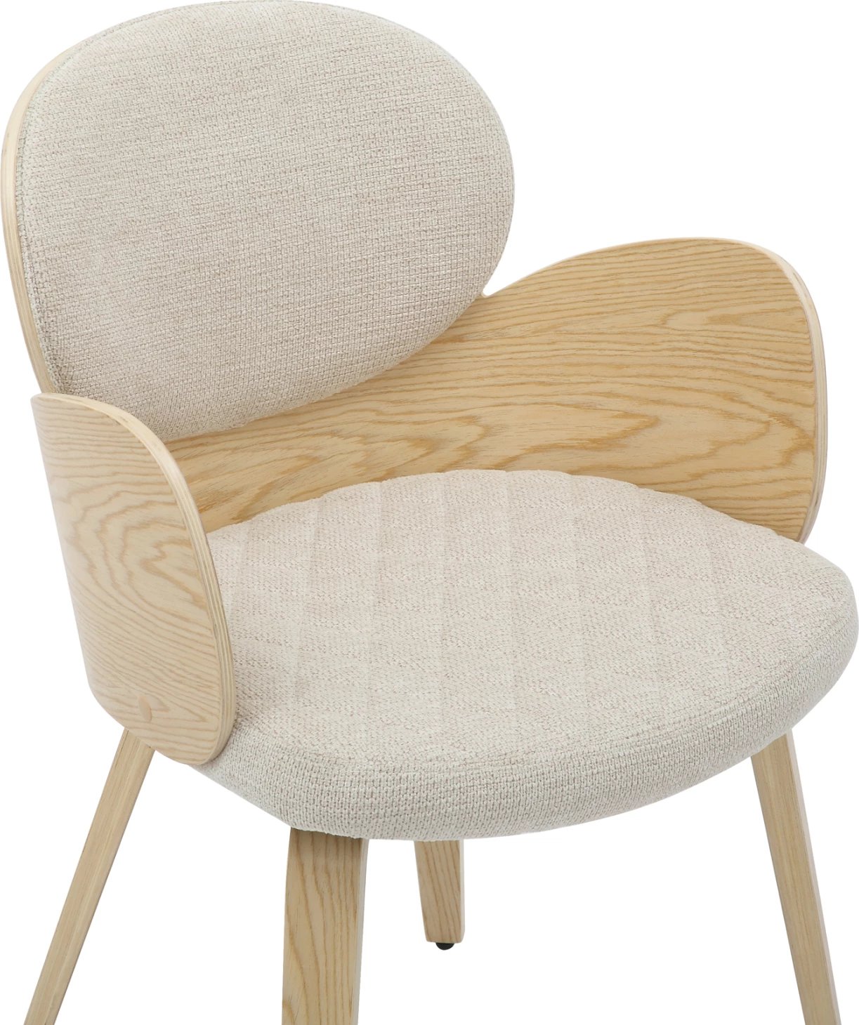 Karrige për ngrënie DARNELL FH9974.01, dru i përpunuar, ngjyrë lisi-ecru, 56x56x83H cm