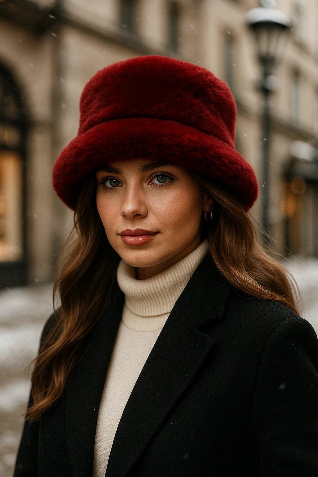 Kapelë për gra, ngjyrë burgundy, Jumeon, Spk1102-1