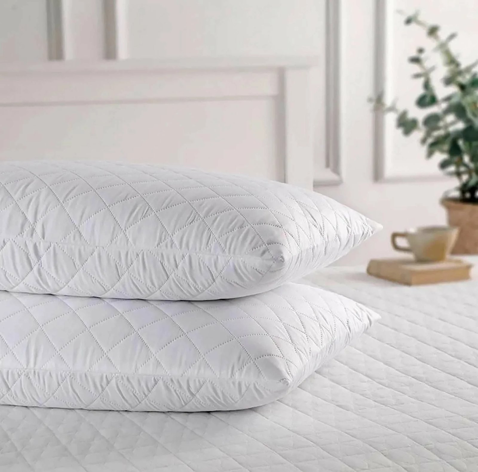 Mbulesë jastëku (2 copë), L'essentiel, e bardhë, 50x70cm