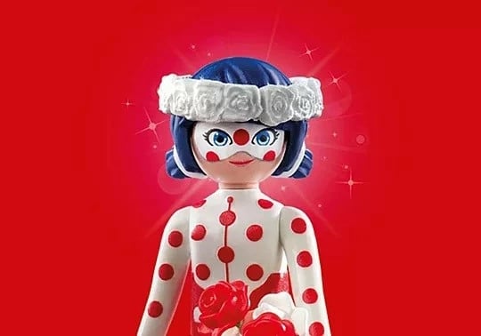 Set figurina Playmobil Miraculous 71865, Ladybug dhe Black Cat, 17 pjesë, Bardhë
