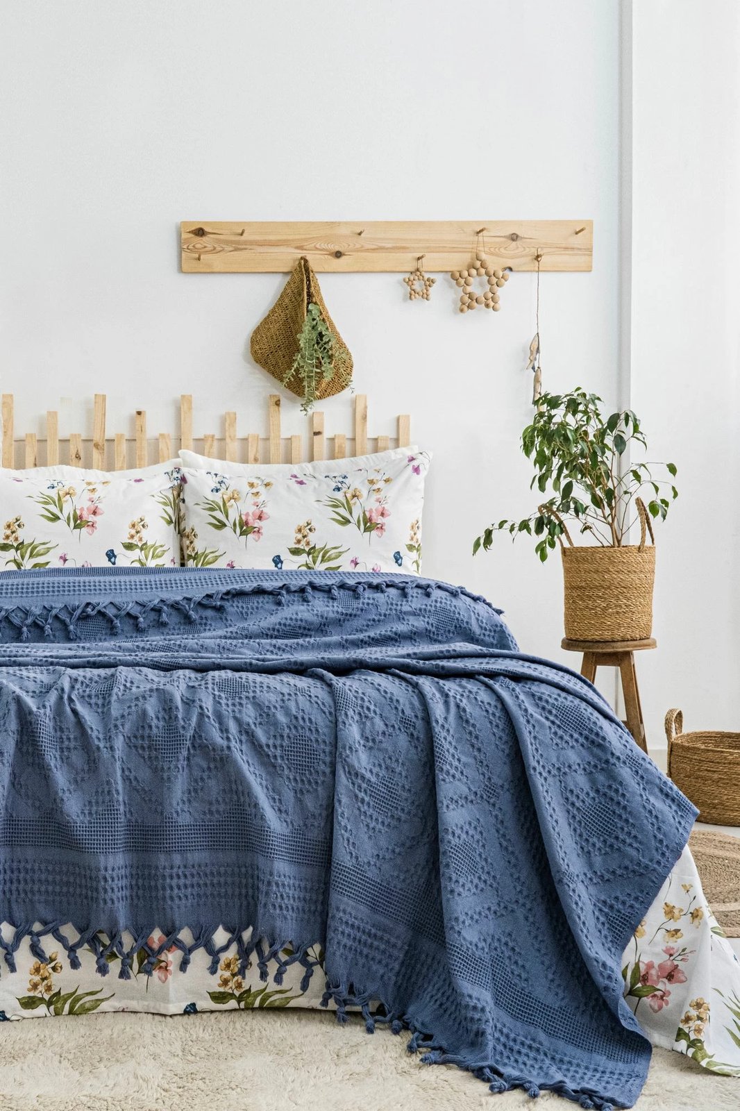 Set piké dopio, ngjyrë indigo, L'essentiel